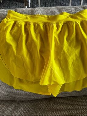 lululemon athletica Yellow Fast and Free shorts